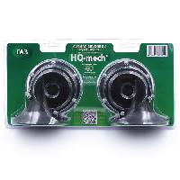 Сигнал электрический 12V Улитка D105мм ГАЗ, 105-118 Дб, (высокий+низкий), к-т  HQ-302/HQ-303HQ-mech
