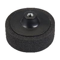 Губка полировальная (тип С) мягкая черная D 125 мм, под резьбу М 14, NOVOL (39820)