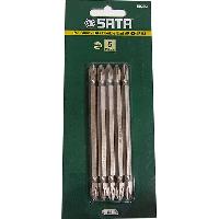 Бита отверточная BIT 6,3 длина 110мм двусторонняя РН2-РН2 (5шт *50392), к-т  59392 SATA (1/12)  