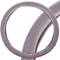 Оплетка экокожа с перфорированными вставками Art-3, M (37-39 см), серая SKYWAY S01102347