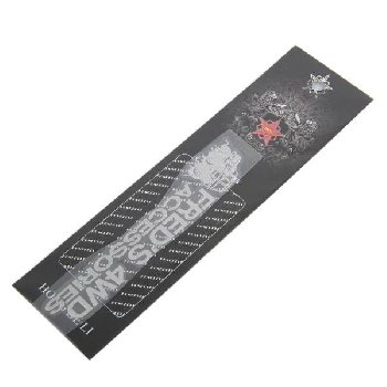 Наклейка металлизированная 4WD FRED'S ACCESSORIES, 140*25мм,  Серебро SKYWAY (SNO.95 GREY)