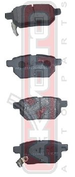 PF-1519 Тормозные колодки Akyoto AKD-12130 T.Ractis (NCP,SCP10#)Corolla Rumion (#E150#