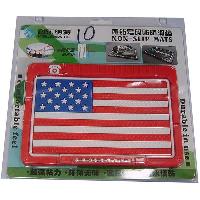 Коврик на панель ванночка 180*130 стразы/номер телефона, красный, Флаг США 