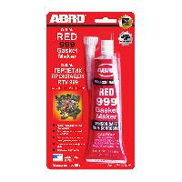 Герметик прокладка силиконовый Красный OEM 999 (без запаха), 85 g  911-AB-R, ABRO США (уп12 шт)