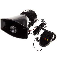 Сирена звуковая электрическая 12 V, 3 тона, громкоговоритель SKYWAY S07601010 (1/20)