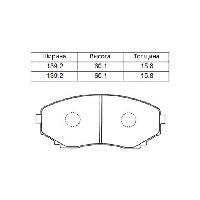 PF-5376/ 5459 Колодки тормозные дисковые G-brake GP-03099  (LCY13323Z/LBZ23323ZA)