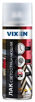 Лак светоотражающий, спрей 520мл,  VX55005 VIXEN (уп.12шт)