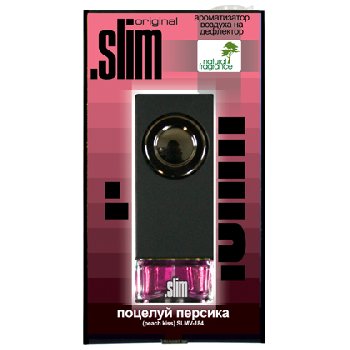 Ароматизатор на дефлектор жидкий SLIM Поцелуй персика (8 мл.) SLMV-184