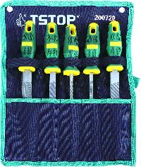 Набор напильников 10" (5 предметов) тканевый чехол, к-т   200721 TStop