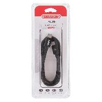 Кабель Type-C/ Type-C, L 1м, 3А, 100Вт, тканевая оплетка, черный S09603017 SKYWAY