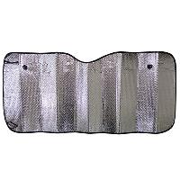 Шторка солнцезащитная зеркальная на лобовое стекло 130*60 см (фольга двухсторонняя)  S01204004