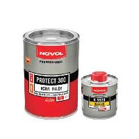 Грунт акриловый двухкомпонентный PROTECT 300 MS 4+1, белый, 1л. (37031+35822) NOVOL (1/6)   