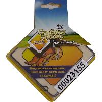 Ароматизатор подвесной пластина Главная дорога ЧЕРНАЯ ЛИНИЯ Водитель не осьминог.. MS-30 