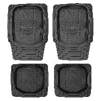 Коврики Резина 4 пр (п:72*53см,з:49*57см) ванночки, Стандарт 002, Черный, к-т   SW  S01704002 (1/4)