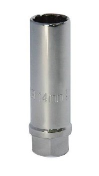 Головка свечная 3/8" (12 гран) 14мм, с резиновым держателем 12925 SATA  