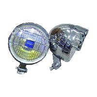 Фары галогеновые круглые d-128 мм, лазерные, с решеткой (2 шт), к-т    JH-8016 RB  (1/12)
