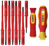 Отвертки диэлектрические 1000V (10 предметов ), к-т  09304  SATA