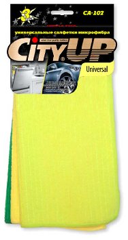Салфетка Микрофибра 30*30см Универсальные ( 3шт), к-т  Universal CA-102 CityUp (1/120)