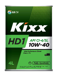 Масло моторное GS Oil Kixx HD1 10w40 CI-4, 4л. (1/4) Метал уп  Synt  