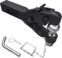 Фаркоп с шаром D50 мм удлиненный черный, к-т  8T04