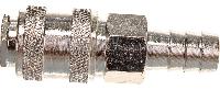 Разъем быстросъемный металл - штуцер d 12 , (М) (елка под трубку ПВХ)  