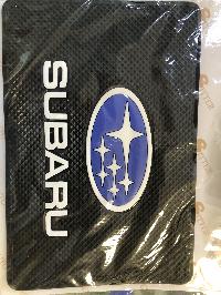 Коврик на панель плоский 200*130мм, черный SUBARU