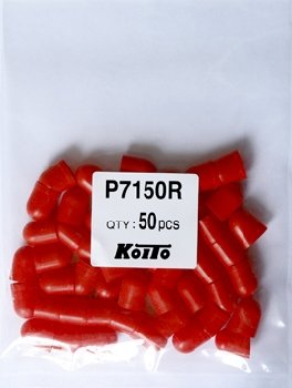 Колпачок для б/ц лампочки T10 КРАСНЫЙ (KOITO) Япония (уп.50 шт.)  P7150R