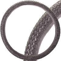 Оплетка кожа плетеная Real-7, M (37-39 см), Серая SKYWAY S01108012   (1/25)
