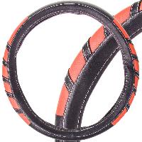 Оплетка экокожа комбинированная спорт ECO Combo2, S (35-37 см) Черно-Красная, шт. SKYWAY S01102285