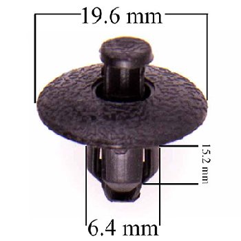 Пистон крепежный TOYOTA Chaser/Cresta/Crown (OEM 9046707117), шт  S05601068 (уп 25шт)
