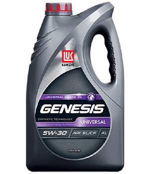 Масло моторное ЛУКОЙЛ GENESIS UNIVERSAL 5W30 SN/CF полусинтетика,  4л (1/4)