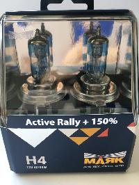 Лампа галогеновая H 4 12V 60/55W P43t Аctive Rally+150 (72420AR+150) 2 шт, к-т  Маяк  (1/6)