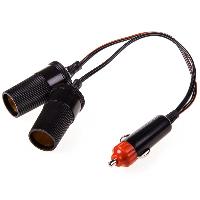 Гнездо прикуривателя-двойник с проводом 20 см и штекером SKYWAY S00702002   (1/30)