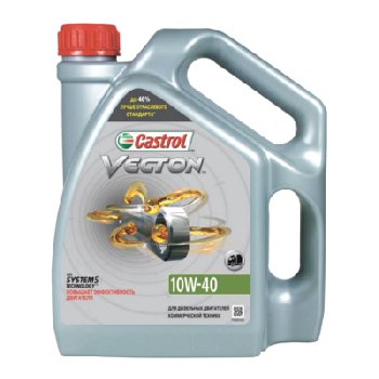 Масло моторное Castrol Vecton 10w40 E4/E7,  4L (1/4)  (п/синт) Увеличенный ресурс