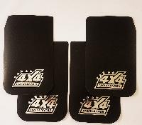 Брызговик плоский 440*280, надпись 4*4, черный, большой, (4 шт), к-т   (1/25) 