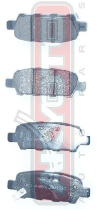 PF-2466 Тормозные колодки Akyoto AKD-JA00A N. TIIDA C11 2005-  RR