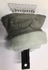 Скребок с пластиковым лезвием, с теплой варежкой, CU-555   City UP (уп.100 шт.)