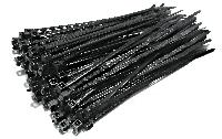 Хомут пластиковый  7.6/ 8 мм*350мм черный цвет (уп.100 шт.)