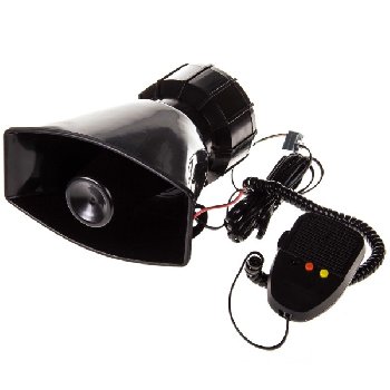 Сирена звуковая электрическая 12 V, 3 тона, громкоговоритель SKYWAY S07601010 (1/20)
