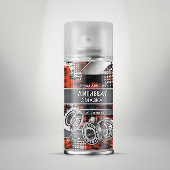 Смазка литиевая пластичная 200 мл, спрей LITIUM LUBRICANT SL0303 AGAT AVTO (1/12)