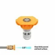 Насадка быстросъемная для мойки высокого давления, 15° ( оранжевый)