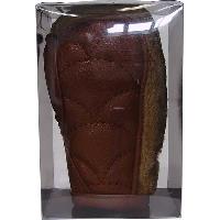 Чехол на ручку КПП кожа/мех P051PМ , Коричневый 