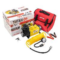 Компрессор метал корпус, 2-х цилиндровый,12V, ТИТАН-04 100л/10Атм (сумка)  SKYWAY S02001013