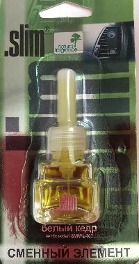 Ароматизатор на дефлектор жидкий SLIM (Сменный блок) Белый кедр (8 мл.) SMRFL- 303