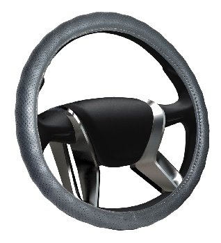 Оплетка экокожа перфорированная AZARD Senator Alabama M (37-39см) , серый (OPLS0723), шт.