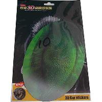 Наклейка  3D голограмма Глаз зеленый большой  3D27, 140*190 мм