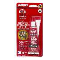 Герметик прокладка силиконовый OEM 999 (без запаха) Красный, 42 g, МИНИ  911-AB-42-R, ABRO (1/12)