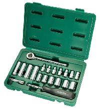 Набор инструментов 1/4" ( 20 предметов) трещотка, головки 4-14 мм 09522 SATA (1/12)