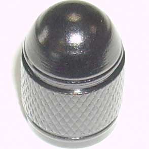 Колпачок для камеры металлический пуля рифленый (к-т 4 шт), металлик черный VC - 127