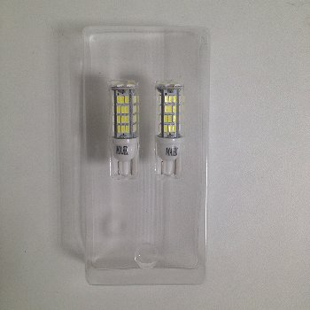 Светодиод T10 12V-30V WHITE 54SMD W2,1-9,5D (Маяк) (12-30Т10/B-02)(к-т 2шт.) ,к-т